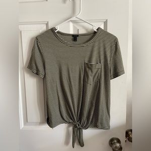 J.Crew Tie T-shirt